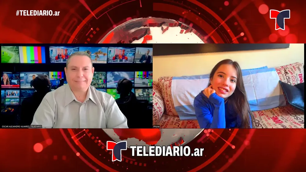 Janna Santero en TELEDIARIO ARGENTINA.