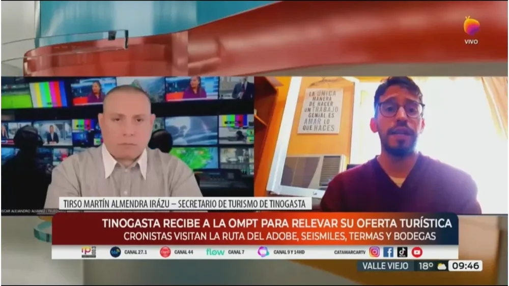 Tirso Martín Almendra Irázu en Canal 7 TV PÚBLICA CATAMARCA.