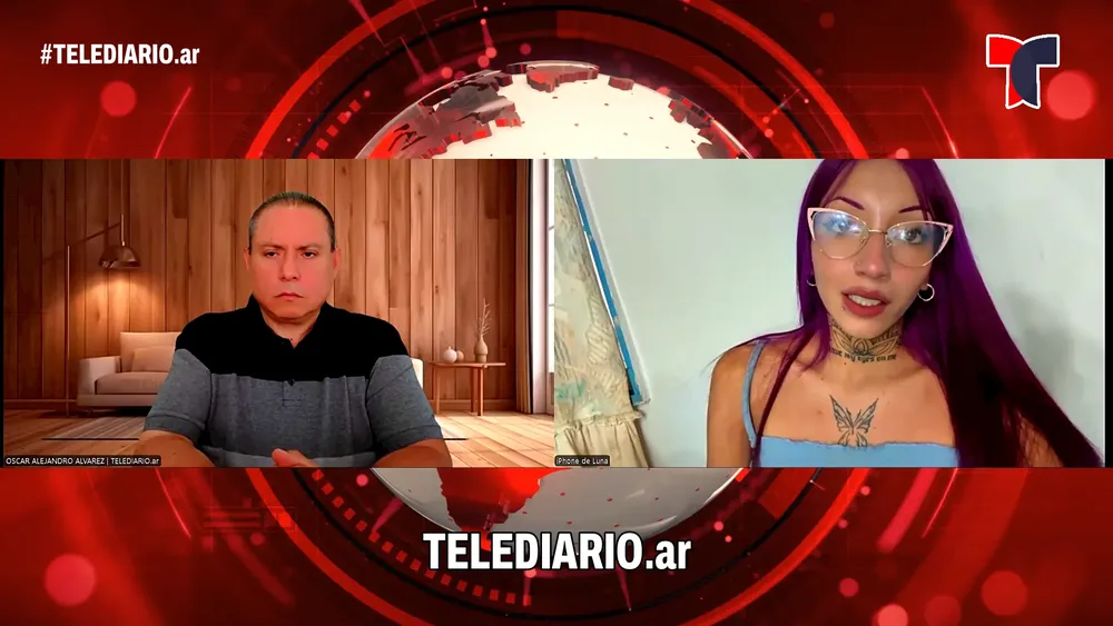 Luna Candela Gómez en TELEDIARIO. 