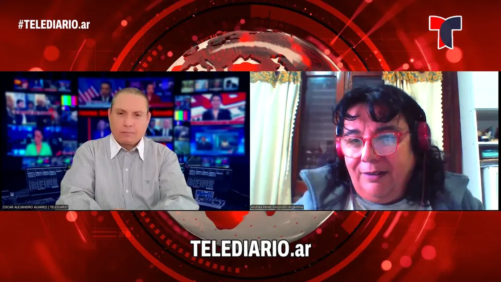 Andrea Pérez Simondini en TELEDIARIO. 
