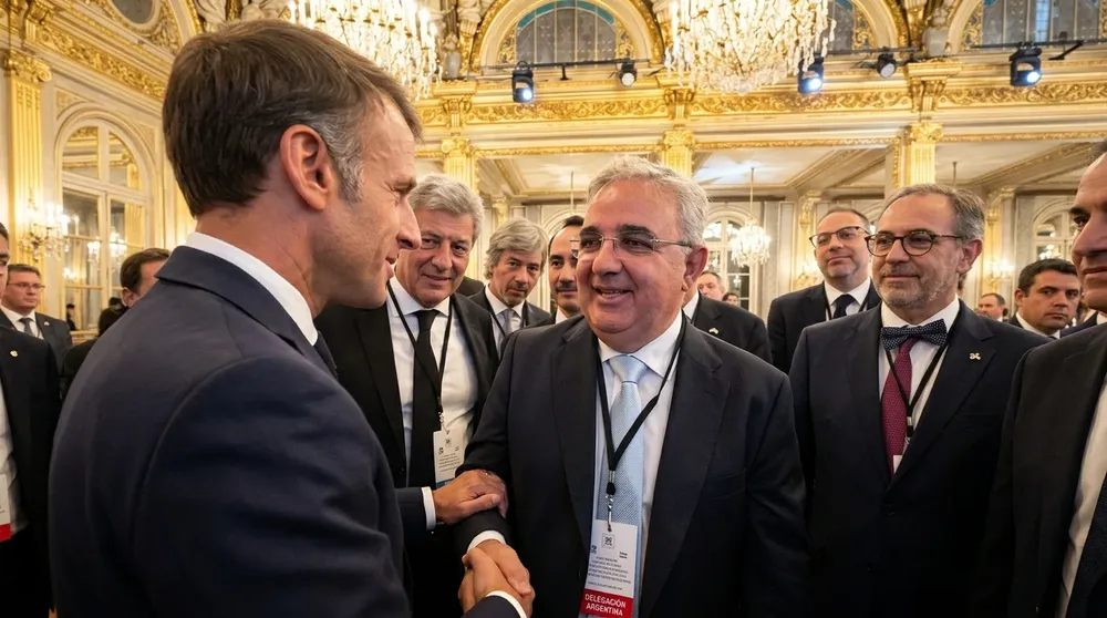 Emmanuel Jean-Michel Frédéric Macron y Raúl Alejandro Jalil.
