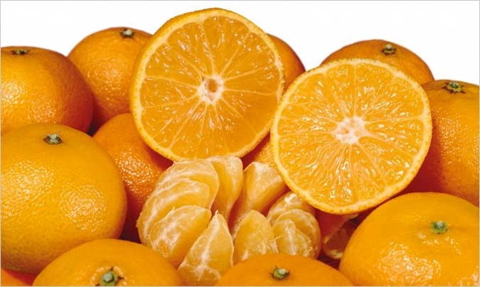 Naranjas y mandarinas.