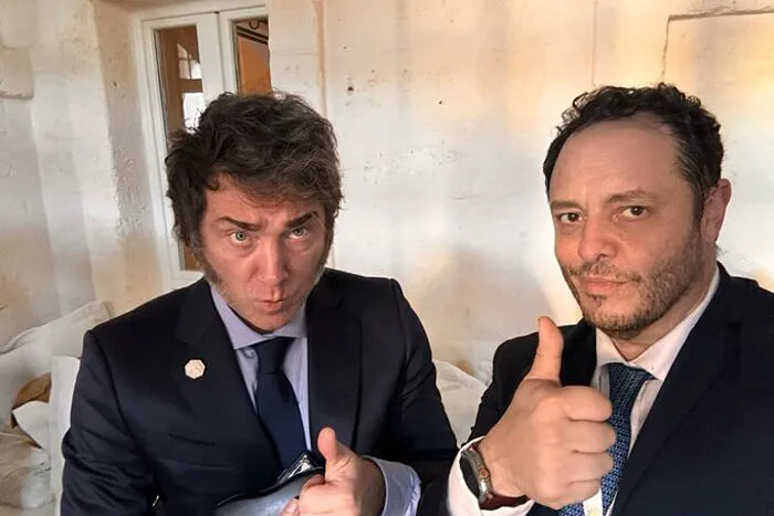 Javier Gerardo Milei y Demian Axel Reidel.