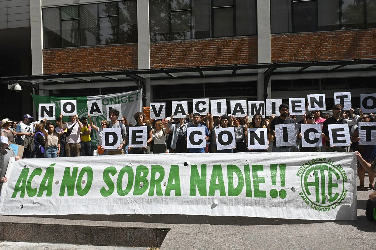 Trabajadores del CONICET.