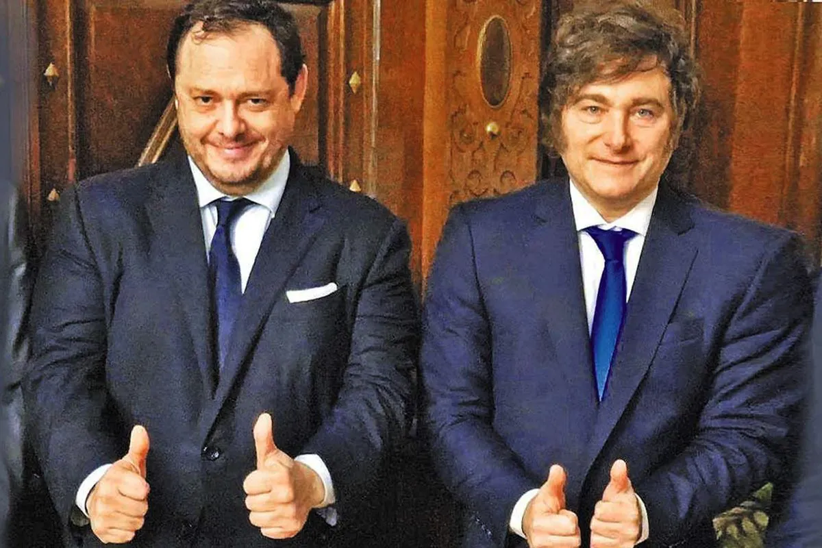 Demian Axel Reidel y Javier Gerardo Milei. 