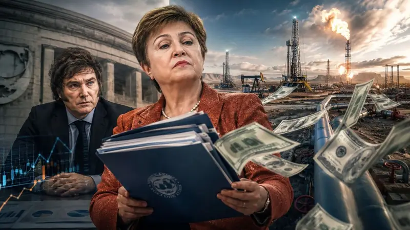 Javier Gerardo Milei y Kristalina Ivanova Georgieva-Kinova.