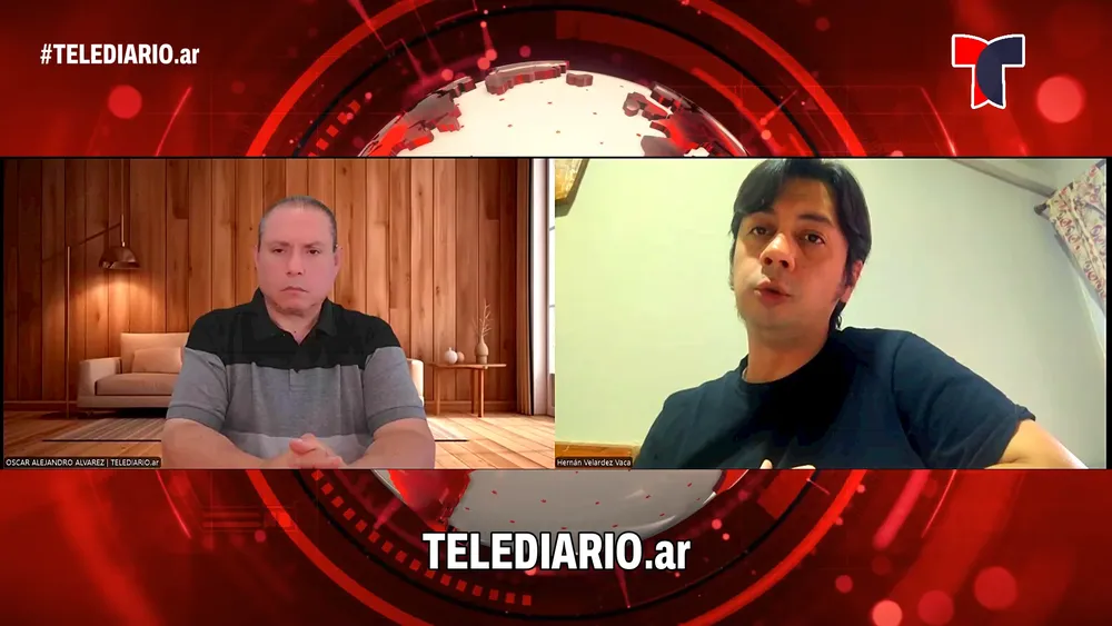 Hernán Velárdez Vaca en TELEDIARIO. 