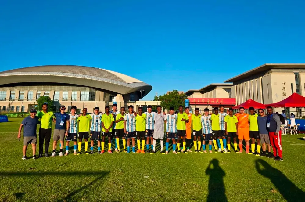 Equipo de Futsal de Tinogasta y Fiambalá en Fujian (China).