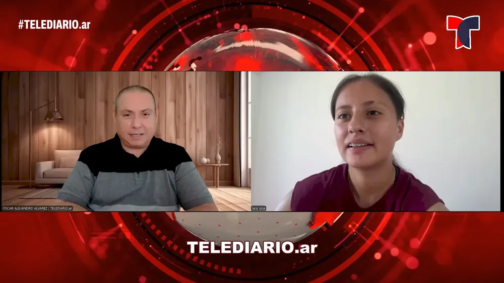 Lara Oriana Luna en TELEDIARIO. 