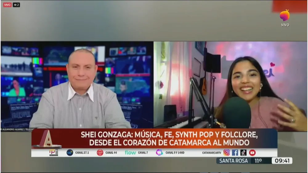 Shei Gonzaga en CANAL 7 TV PÚBLICA CATAMARCA.