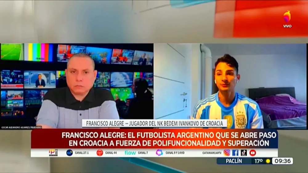 Francisco Alegre en Canl 7 TV PÚBLICA.