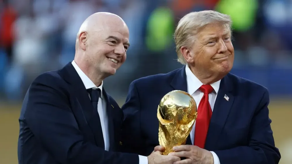 Giovanni Vincenzo Infantino y Donald John Trump.