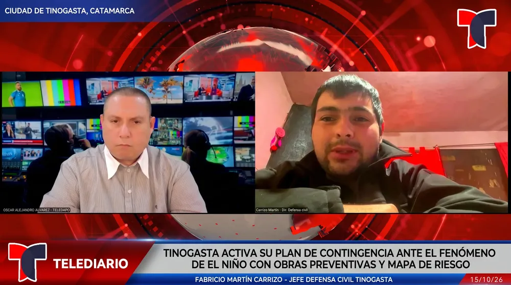 Fabricio Martín Carrizo en TELEDIARIO Argentina.