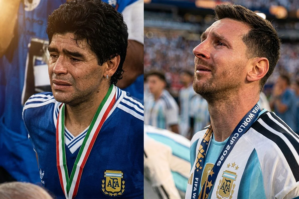 Diego Armando Maradona / Lionel Andrés Messi Cuccittini.