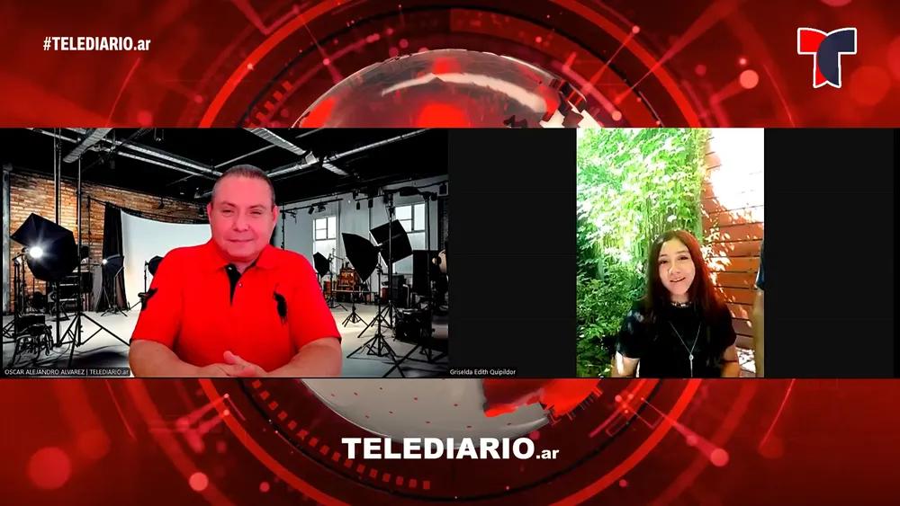 Rosa Ximena Bordón en TELEDIARIO. 