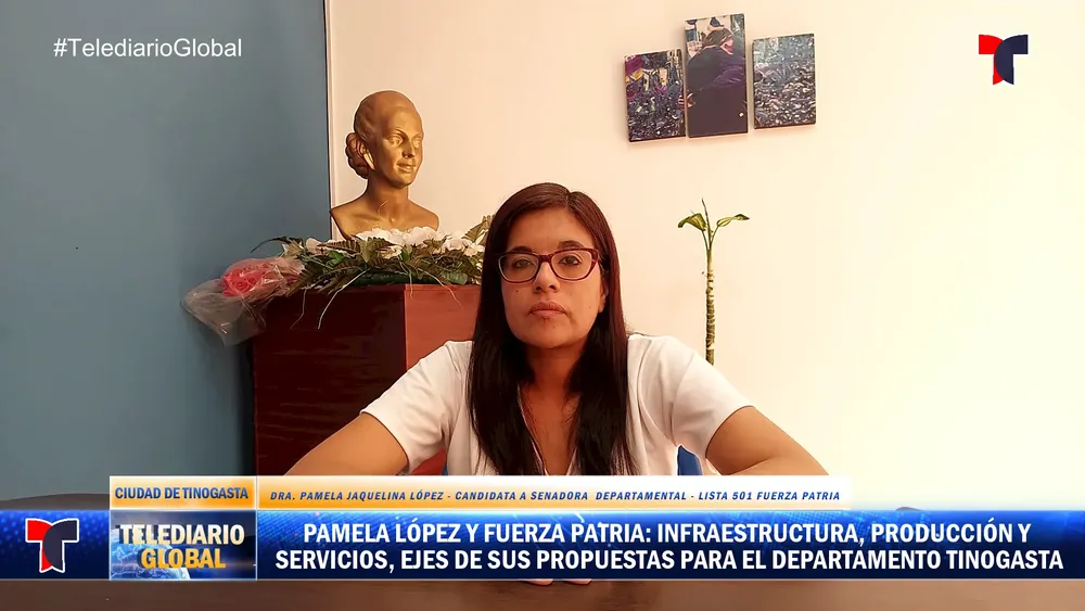 Pamela López en Telediario.