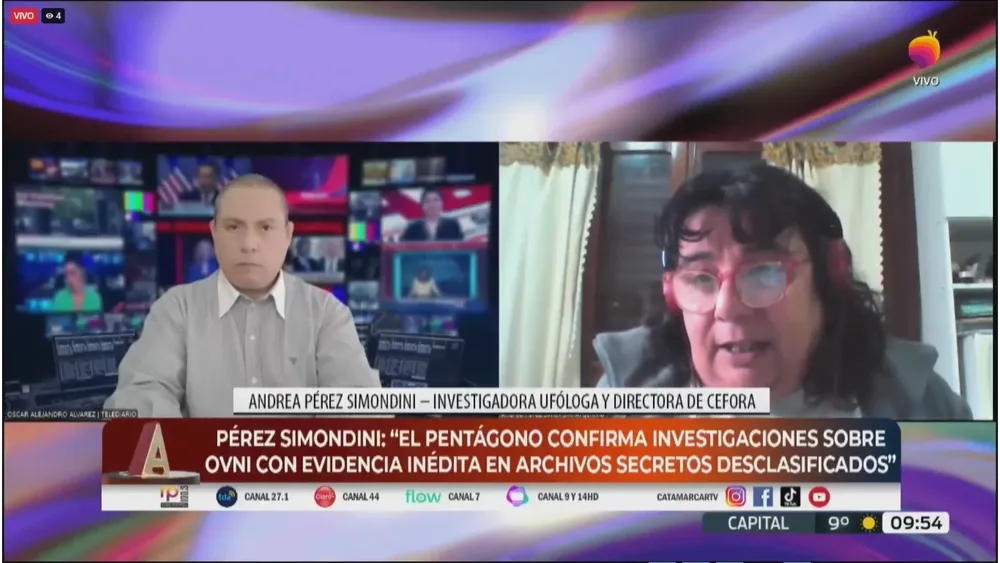 Andrea Pérez Simondini en la TV PÚBLICA CATAMARCA. 