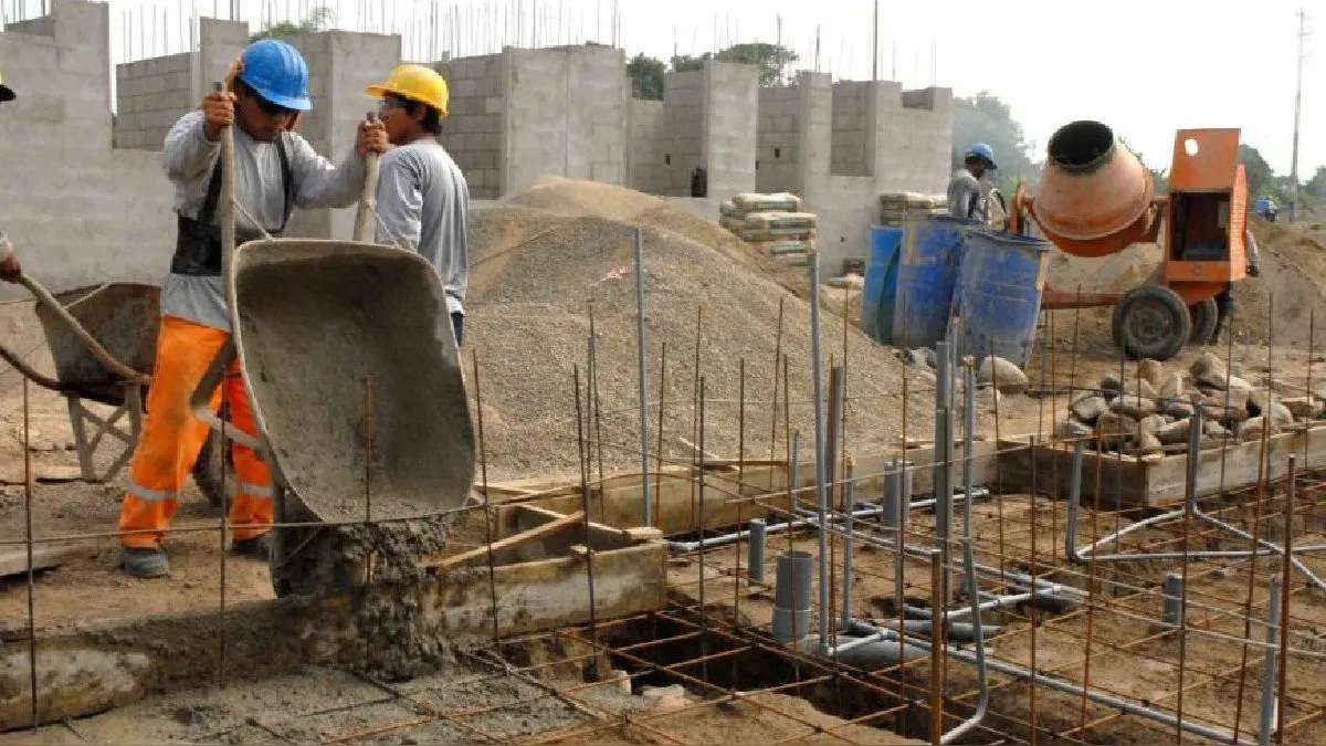 Actividad de la construcción.
