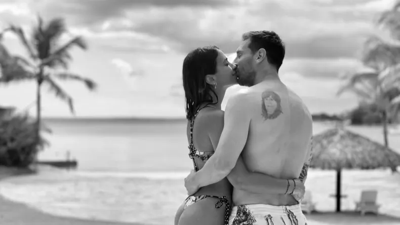 Antonela Roccuzzo Blanco y Lionel Andrés Messi Cuccittini.