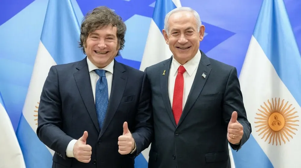 Javier Gerardo Milei y Benjamín «Bibi»​ Netanyahu.