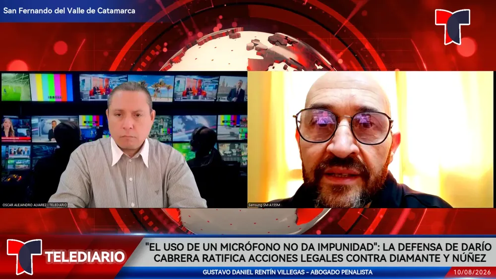 Gustavo Daniel Rentín Villegas en TELEDIARIO Argentina. 