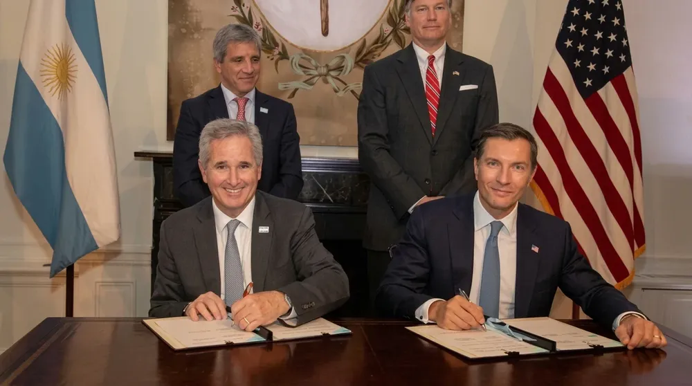 Pablo Quirno Magrane, Marco Antonio Rubio, Luis Andrés Caputo y Christopher Landau.
