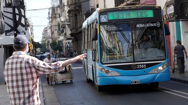 Paro de colectivos de la UTA.