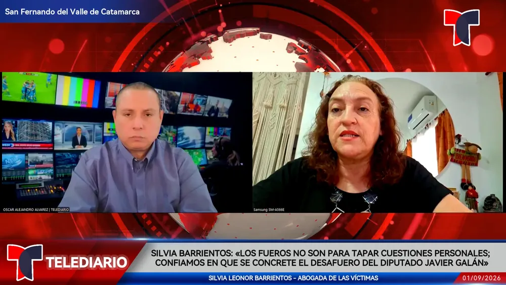 Silvia Leonor Barrientos en TELEDIARIO Argentina.