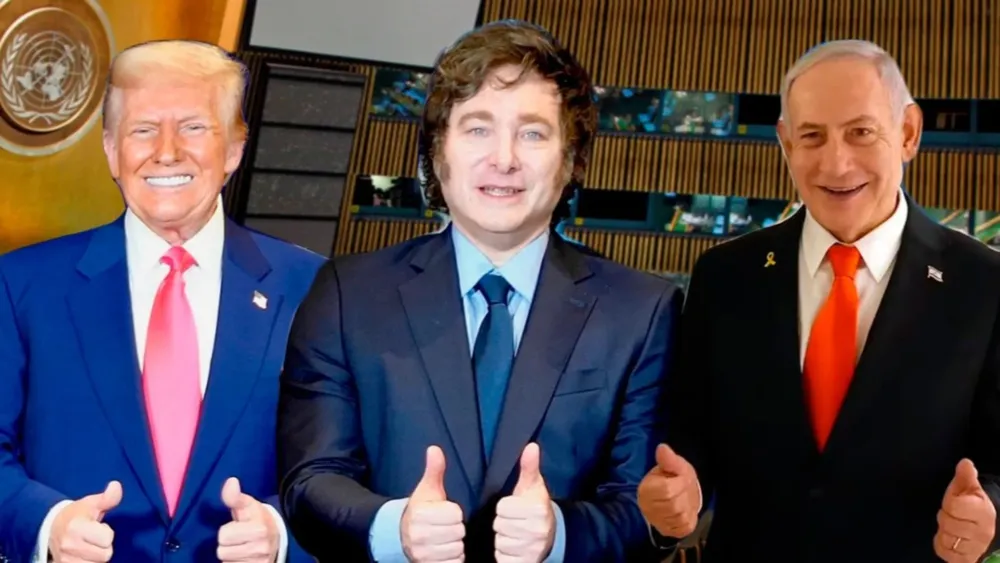 Donald John Trump / Javier Gerardo Milei / Benjamín «Bibi» Netanyahu.