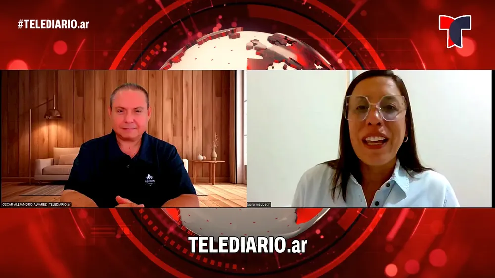 Laura Maubecín en TELEDIARIO. 