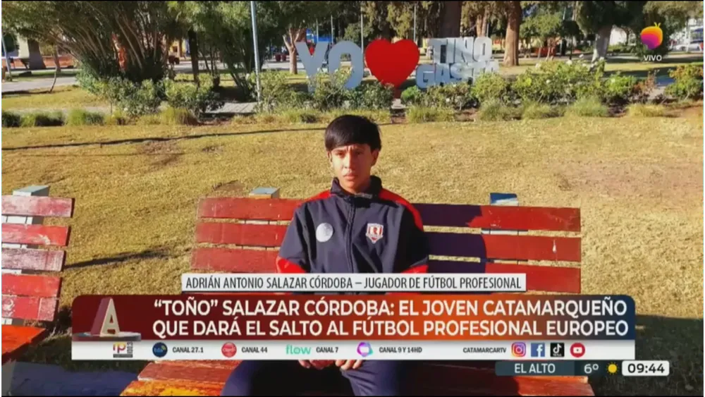 Adrián Antonio “Toño” Salazar Córdoba en Canal 7 TV PÚBLICA CATAMARCA.