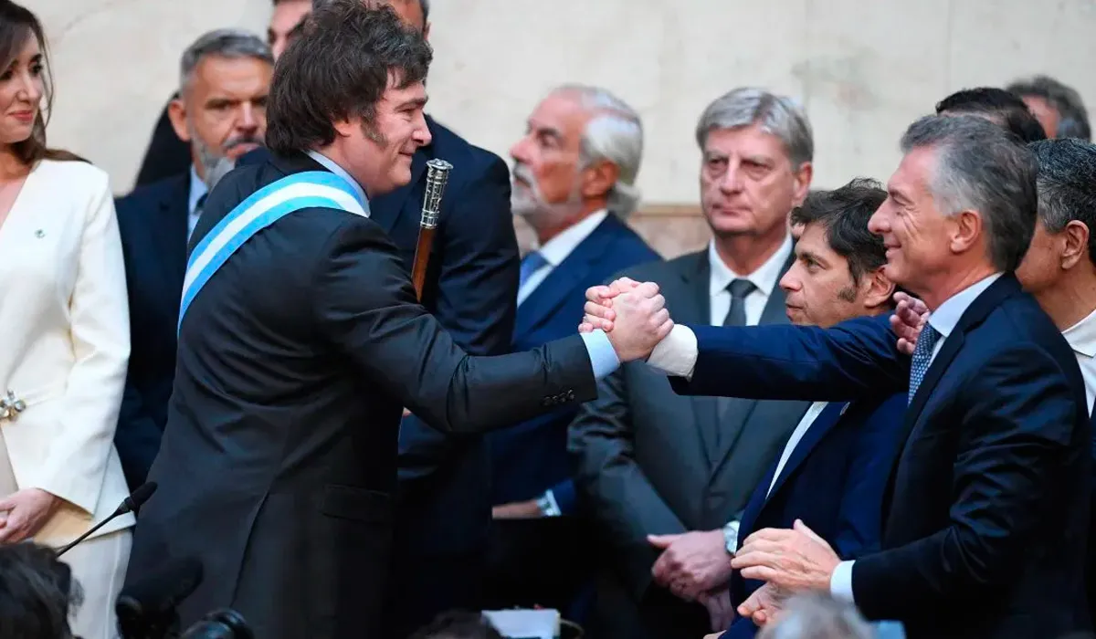 Javier Gerardo Milei y Mauricio Macri.