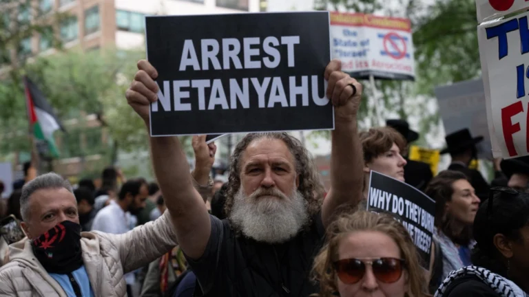 Protestas contra Benjamín Netanyahu en EE.UU.