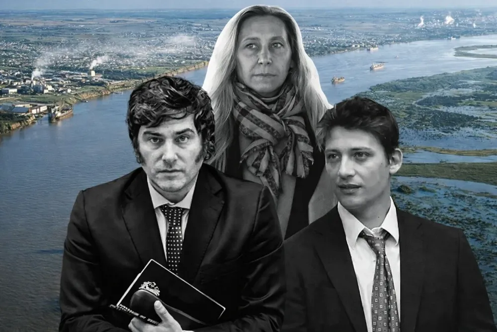 Javier Gerardo Milei / Karina Elizabeth Milei / Santiago Luis Caputo.