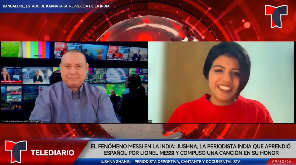Jushna Shahin en TELEDIARIO Argentina.