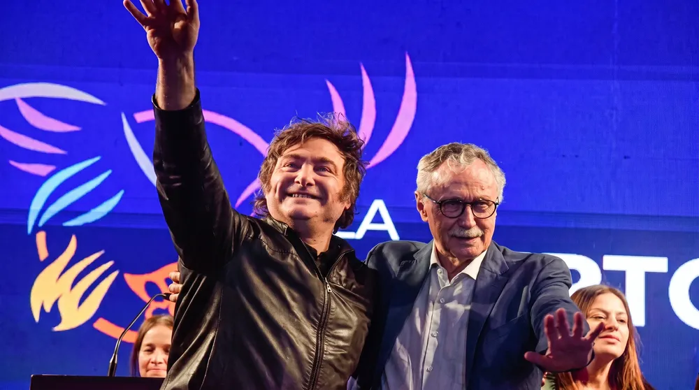 Javier Gerardo Milei y Mario Iván Lugones.