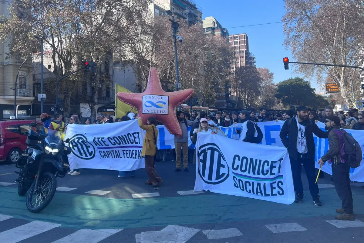 Trabajadores del CONICET.