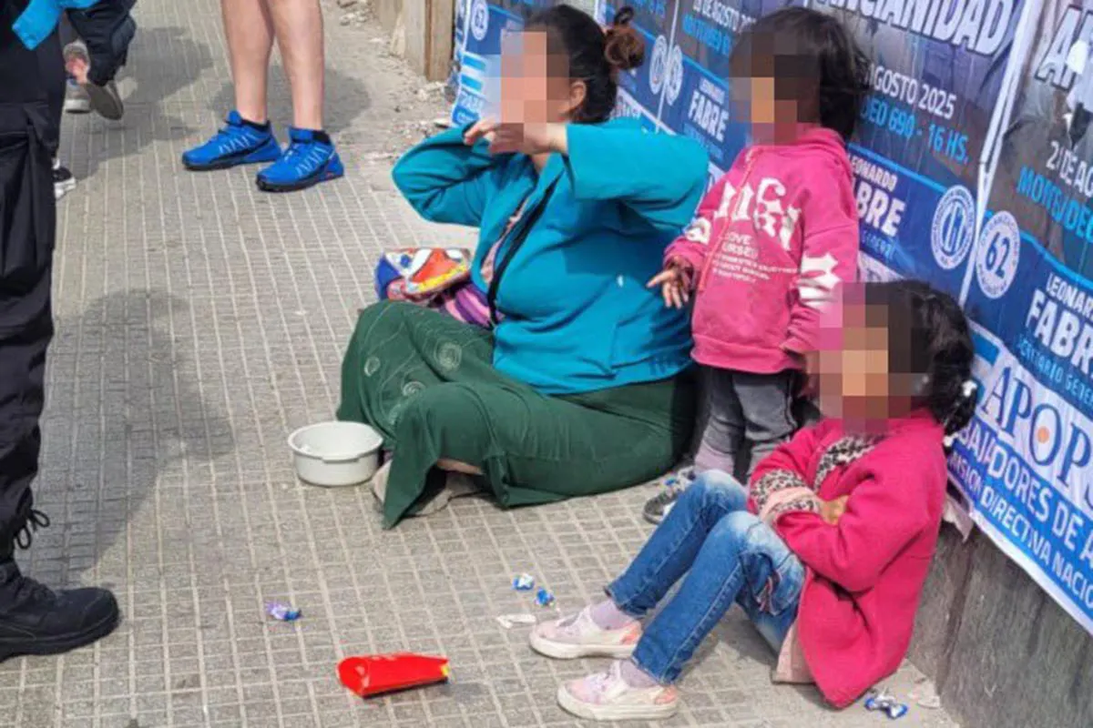 Familias argentinas en situación de calle. 