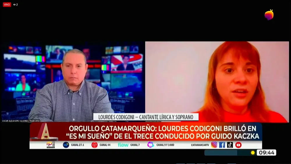 Lourdes Codigoni en la TV PÚBLICA CATAMARCA.