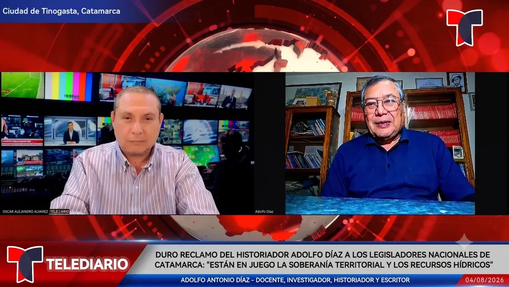 Adolfo Antonio Díaz en TELEDIARIO Argentina. 