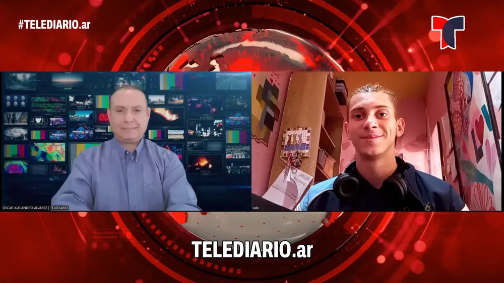 Pedro Valentín Olmos en TELEDIARIO. 