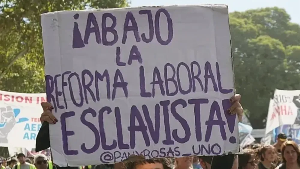 Reforma Laboral esclavista del régimen de Mili.