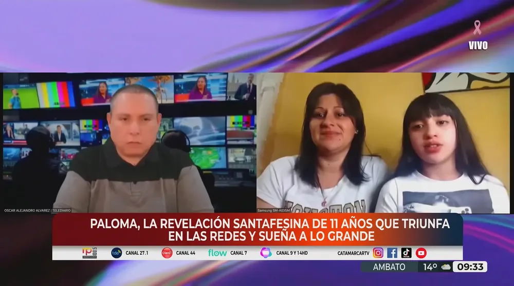 Paloma Fiorella Quiróz en Canal 7 TV PÚBLICA CATAMARCA.