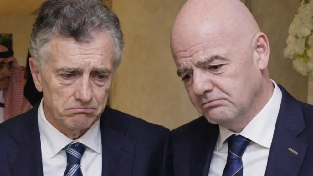 Mauricio Macri y Giovanni Vincenzo Infantino.