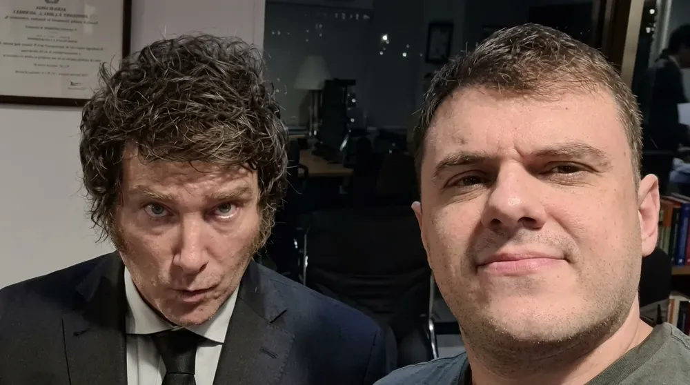 Javier Gerardo Milei y Daniel Parisini (Gordo Dan).