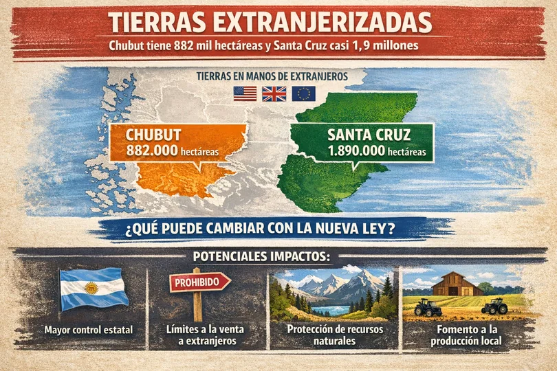 Tierras argentinas extranjerizadas.