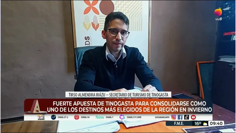 Tirso Martín Almendra Irázu en Canal 7 TV PÚBLICA CATAMARCA.