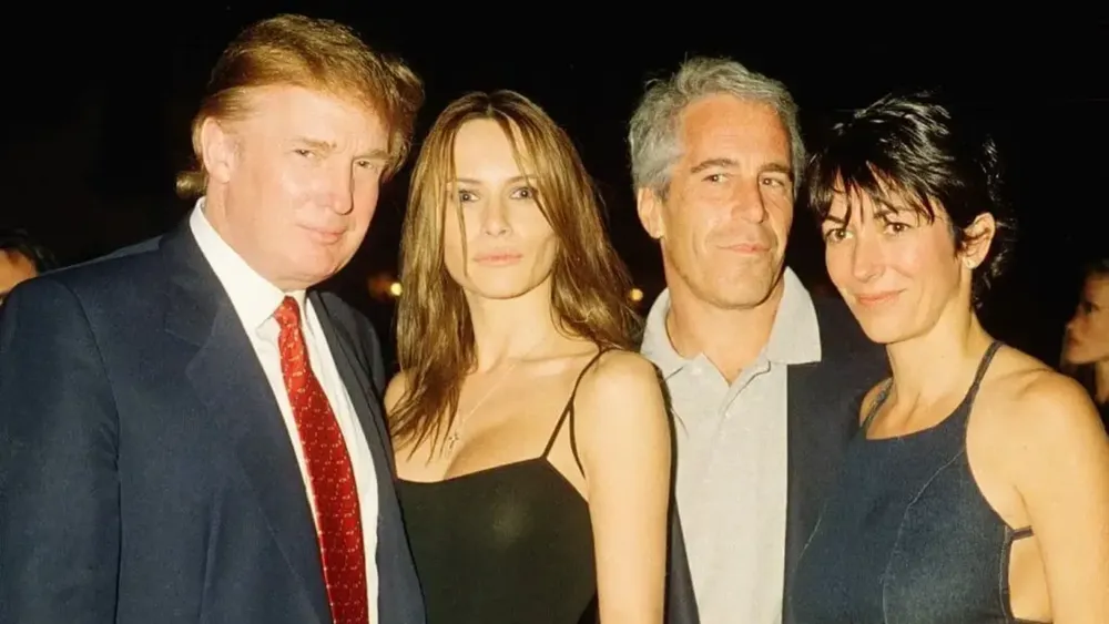 Donald John Trump y Jeffrey Edward Epstein.