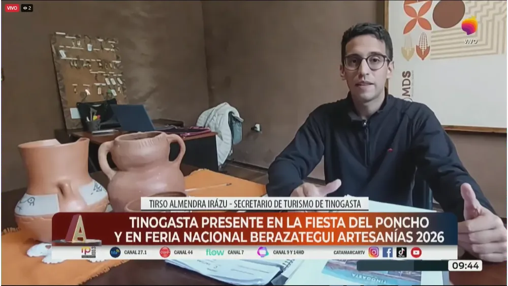 Tirso Martín Almendra Irázu en CANAL 7 TV PÚBLICA CATAMARCA.