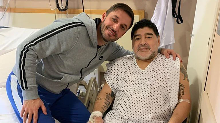 Matias Morla y Diego Armando Maradona.